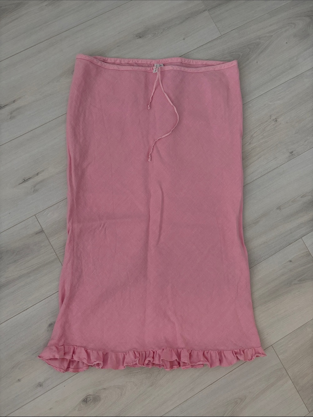 90s baby pink 100% cotton skirt